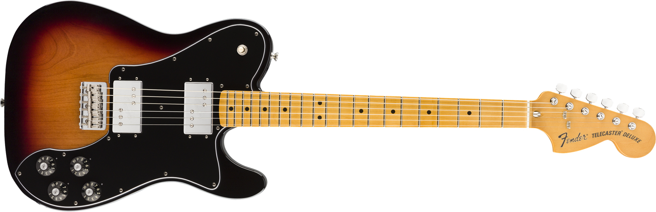 Fender Tele 70s Deluxe Vintera Vintage Mex Mn - 3-color Sunburst - Guitarra eléctrica con forma de tel - Main picture