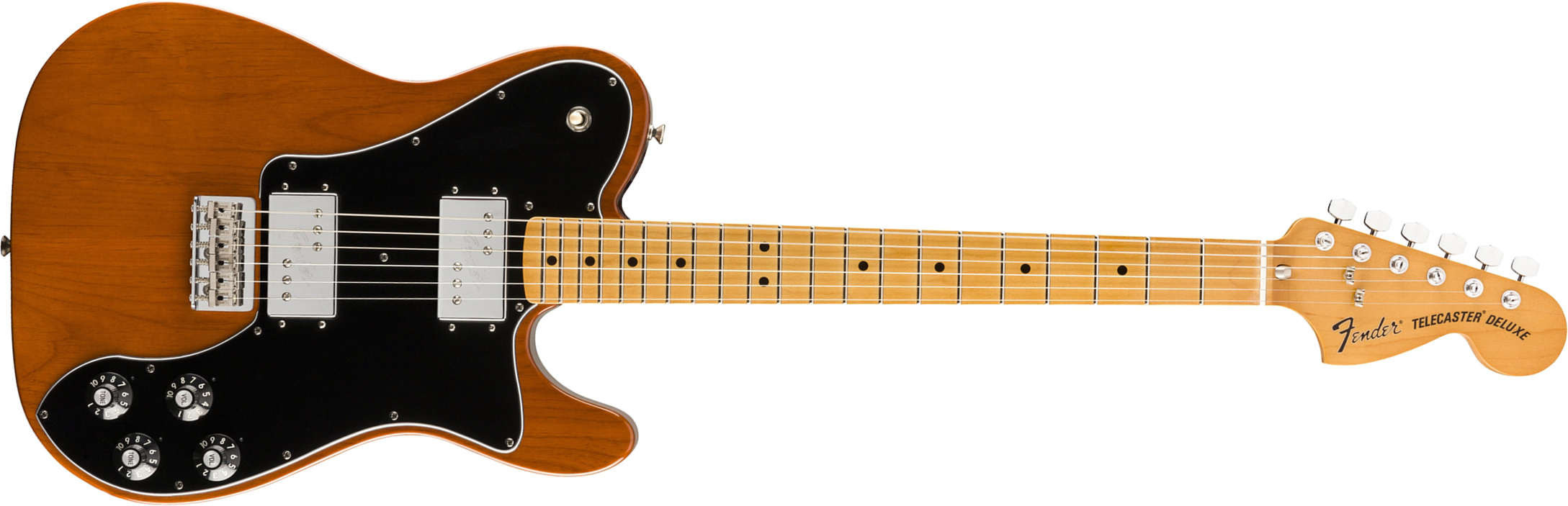Fender Tele 70s Deluxe Vintera Vintage Mex Mn - Mocha - Guitarra eléctrica con forma de tel - Main picture