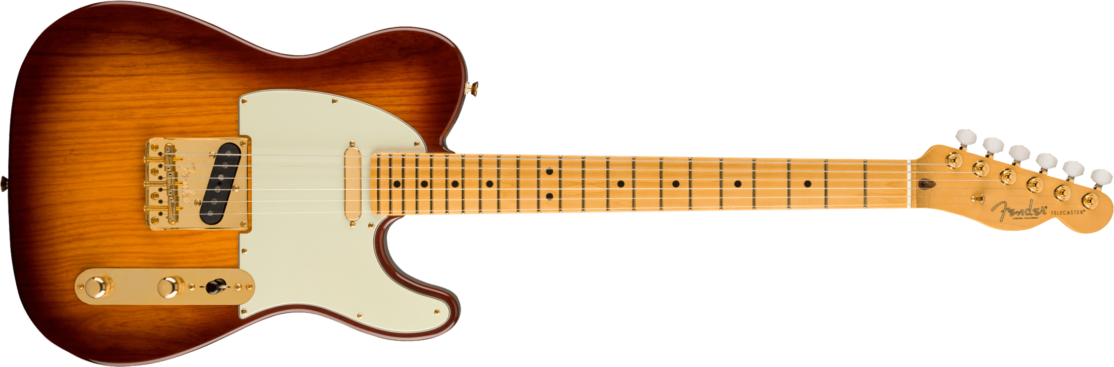 Fender Tele 75th Anniversary Commemorative Ltd Usa Mn +etui - 2-color Bourbon Burst - Guitarra eléctrica con forma de tel - Main picture