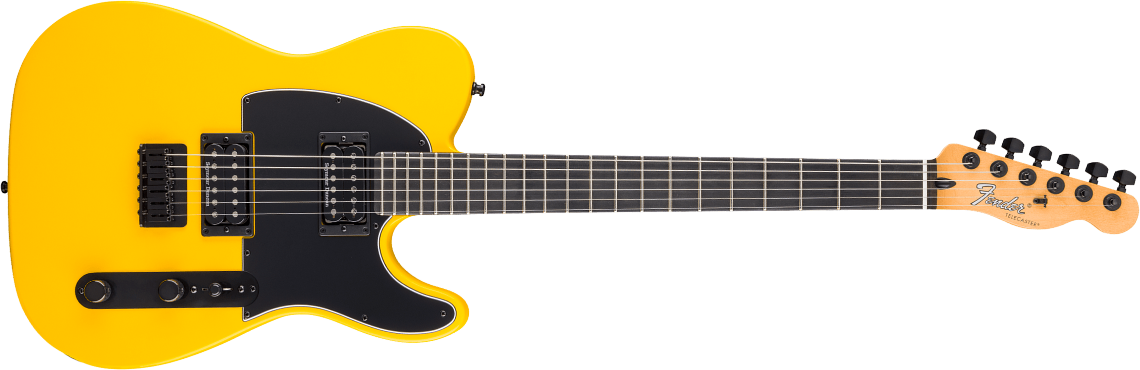 Fender Tele Advanced Hh Player Ltd Mex 2h Seymour Duncan Eb - Ferrari Yellow - Guitarra eléctrica con forma de tel - Main picture