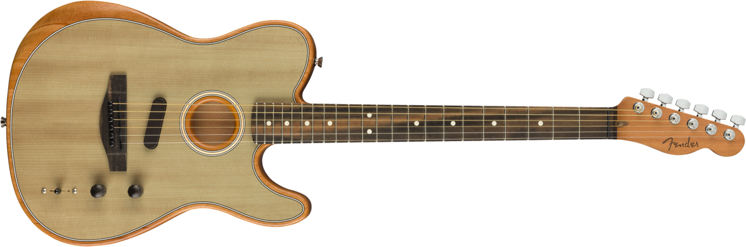 Fender Tele American Acoustasonic Usa Eb - Sonic Gray - Guitarra electro acustica - Main picture