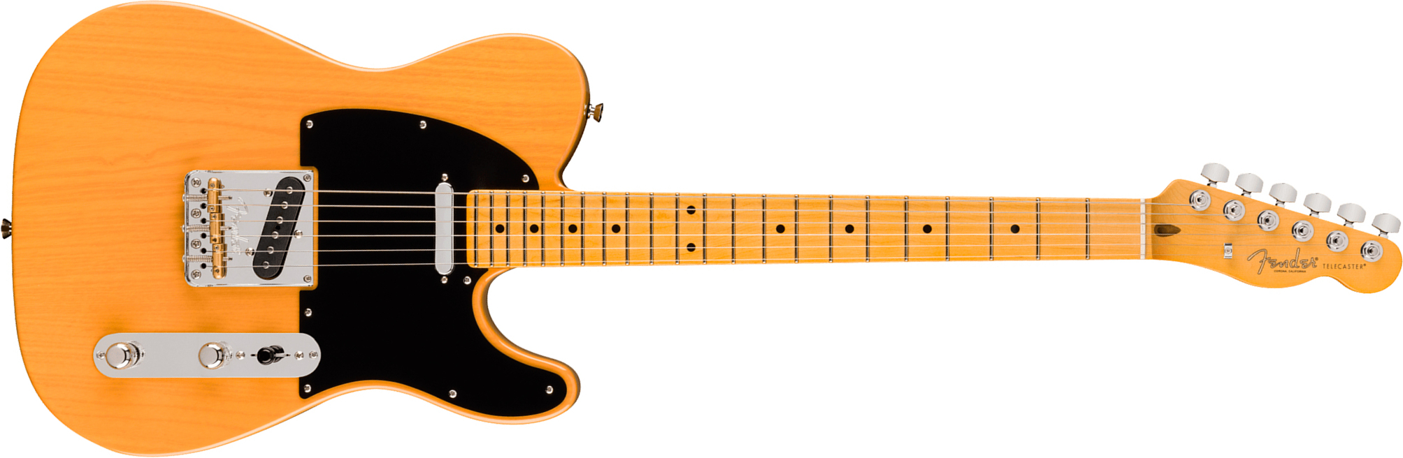 Fender Tele American Pro. Usa  2s Ht Mn - Butterscotch Blonde - Guitarra eléctrica con forma de tel - Main picture