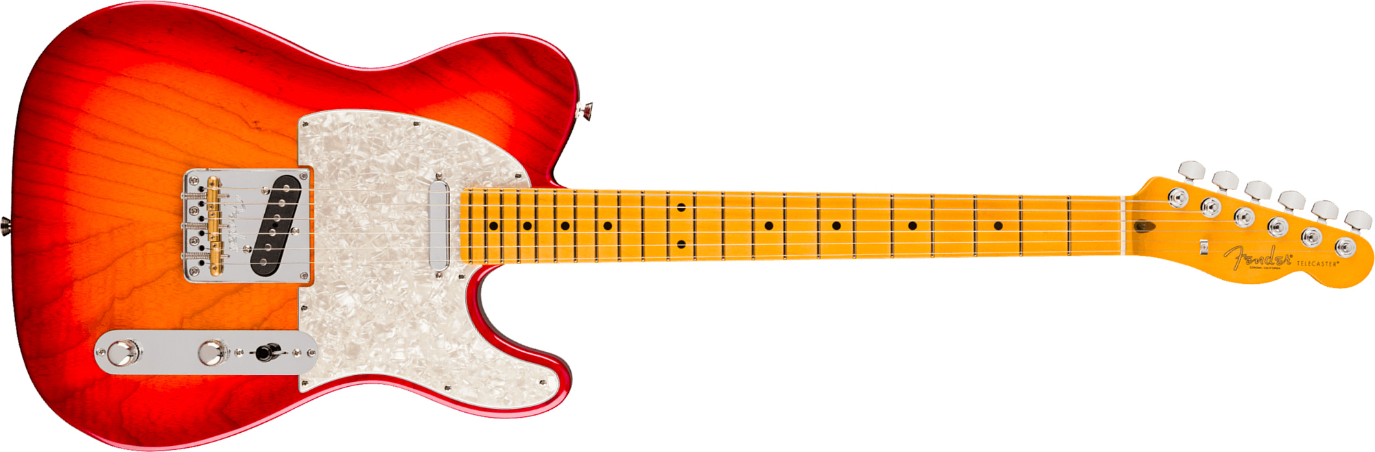 Fender Tele American Pro. Usa  2s Ht Mn - Aged Cherry Burst - Guitarra eléctrica con forma de tel - Main picture
