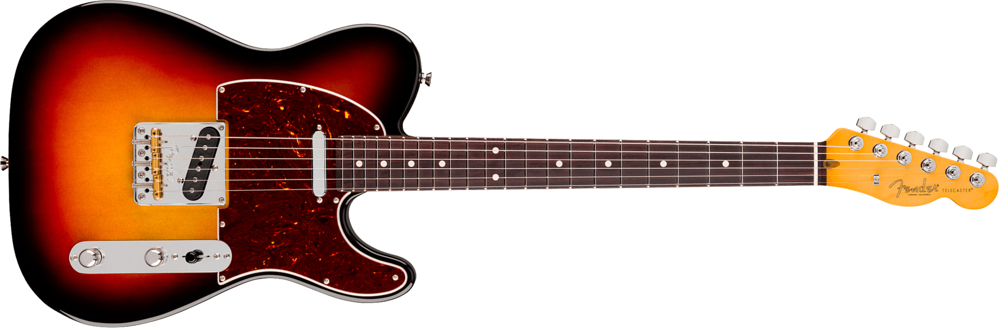Fender Tele American Pro. Usa  2s Ht Rw - 3-color Sunburst - Guitarra eléctrica con forma de tel - Main picture