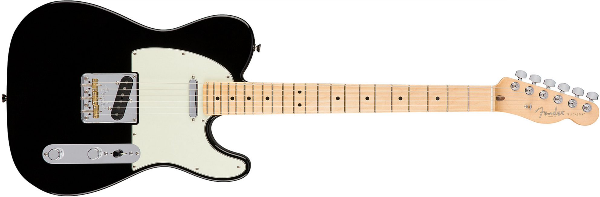 Fender Tele American Professional 2s Usa Mn - Black - Guitarra eléctrica con forma de tel - Main picture