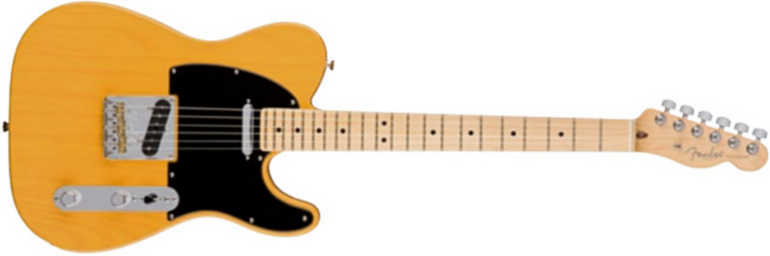Fender Tele American Professional 2s Usa Mn - Butterscotch Blonde - Guitarra eléctrica con forma de tel - Main picture