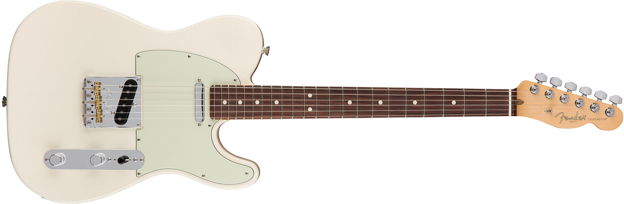 Fender Tele American Professional 2s Usa Rw - Olympic White - Guitarra eléctrica con forma de tel - Main picture