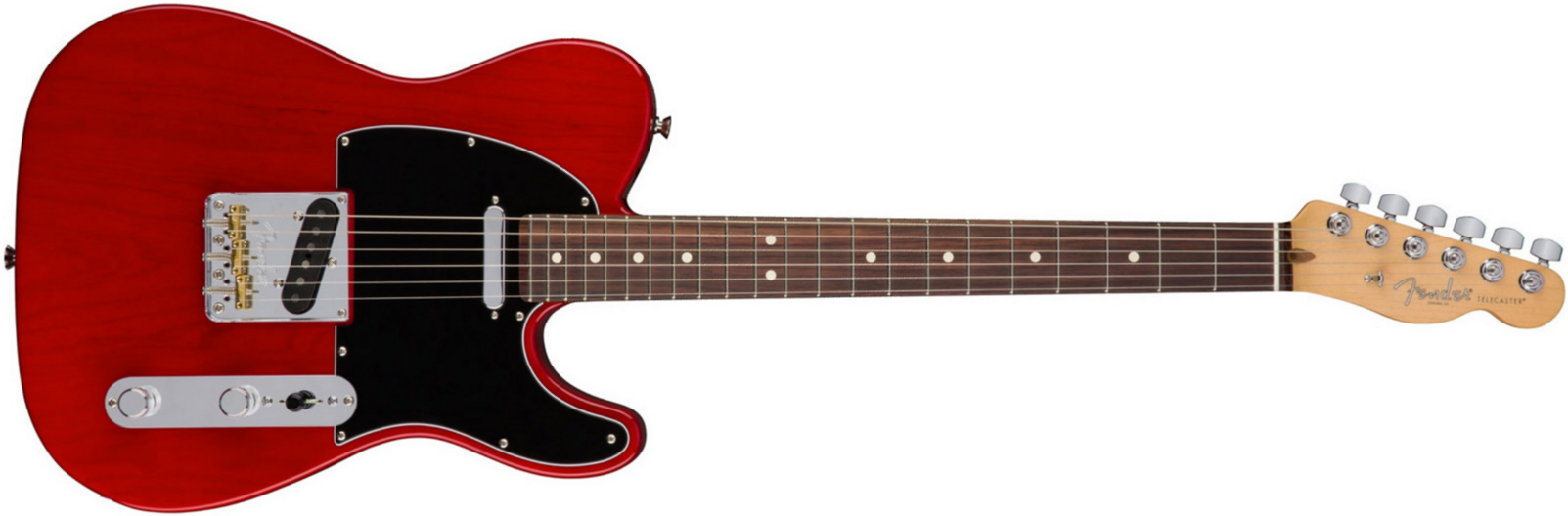 Fender Tele American Professional 2s Usa Rw - Crimson Red Transparent - Guitarra eléctrica con forma de str. - Main picture