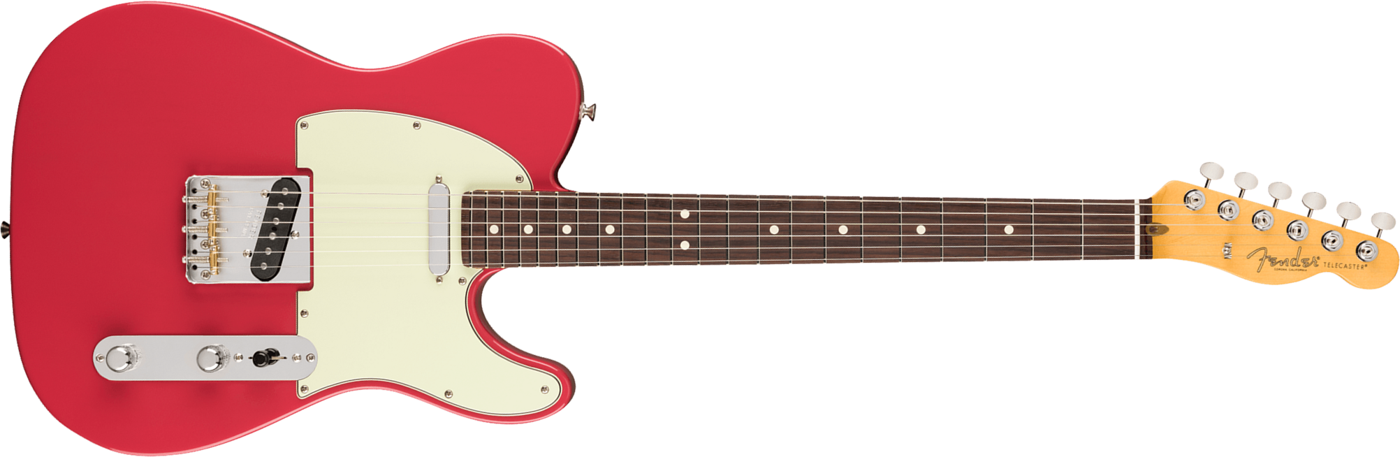 Fender Tele American Professional Classic Usa 2s Ht Rw - Faded Dakota Red - Guitarra eléctrica con forma de tel - Main picture