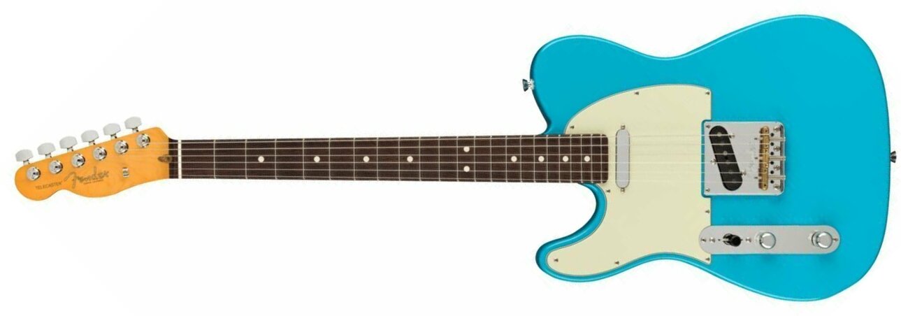 Fender Tele American Professional Ii Lh Gaucher Usa Rw - Miami Blue - Guitarra electrica para zurdos - Main picture