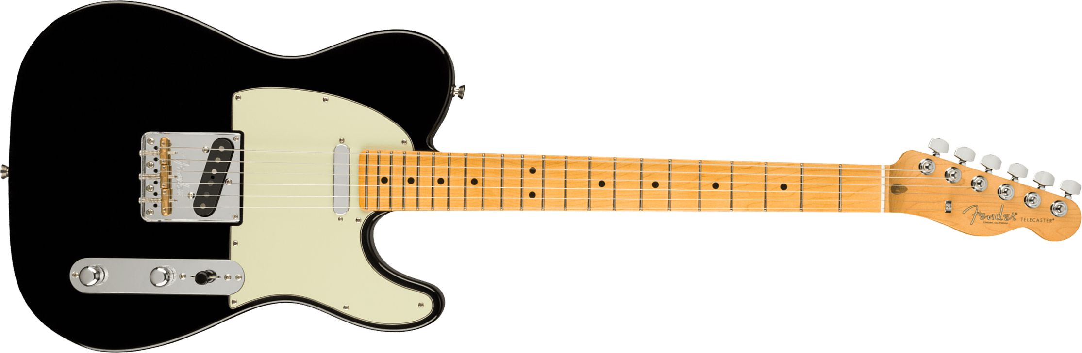 Fender Tele American Professional Ii Usa Mn - Black - Guitarra eléctrica con forma de tel - Main picture