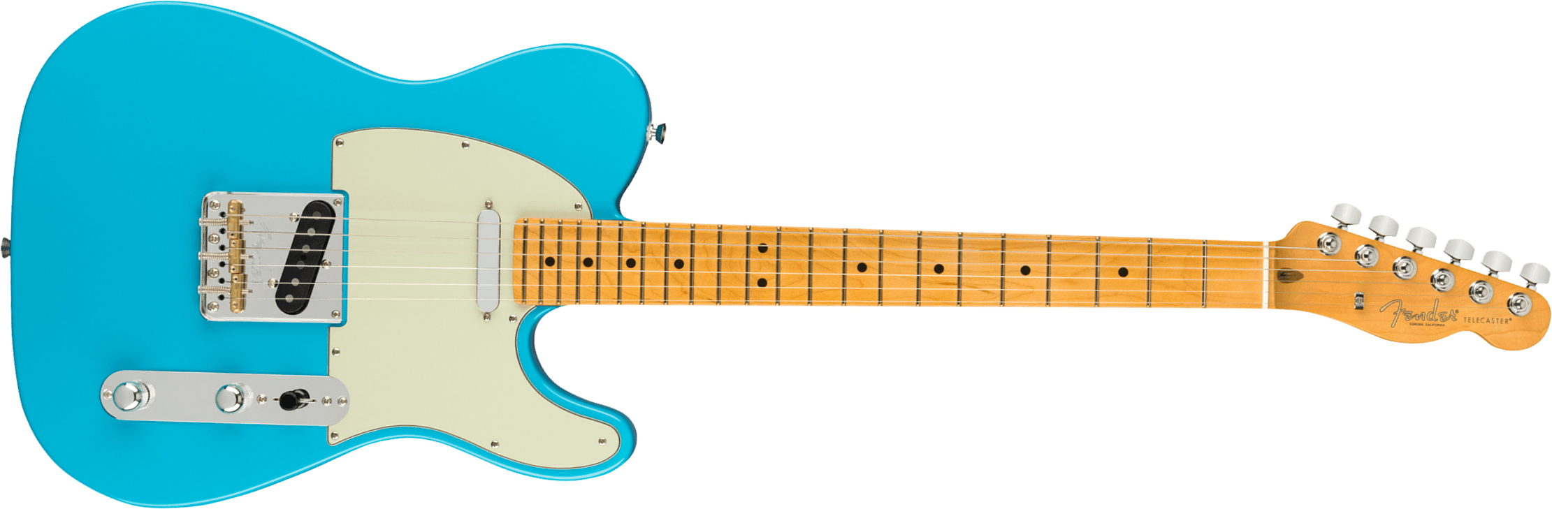 Fender Tele American Professional Ii Usa Mn - Miami Blue - Guitarra eléctrica con forma de tel - Main picture