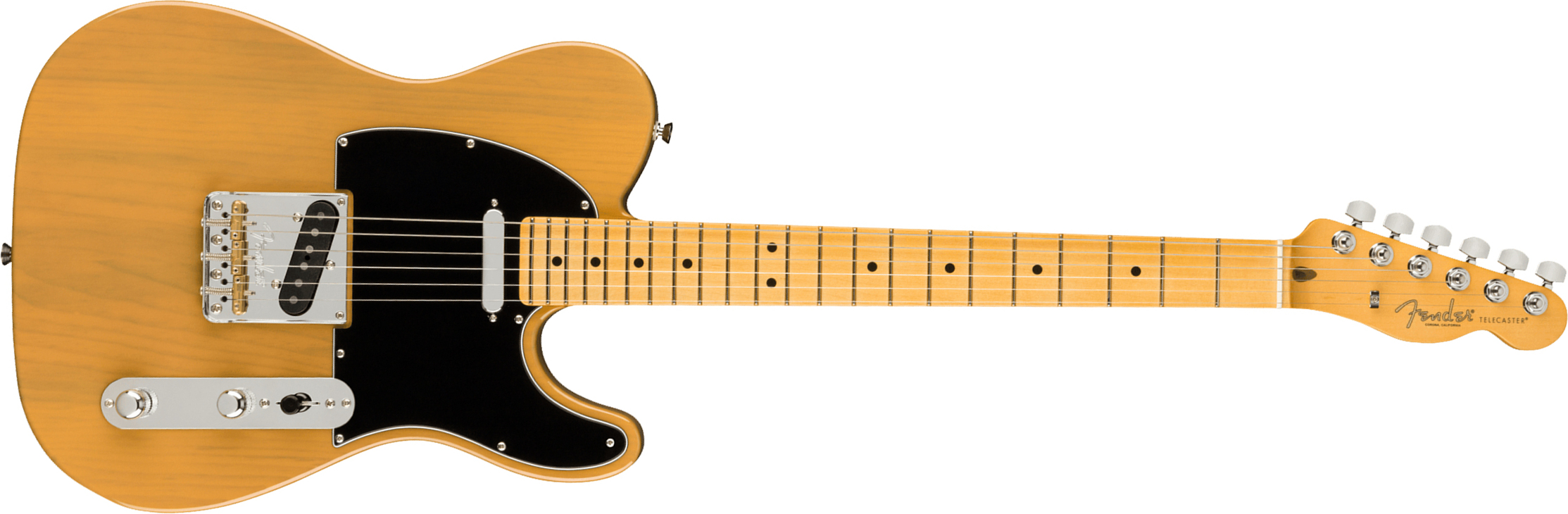 Fender Tele American Professional Ii Usa Mn - Butterscotch Blonde - Guitarra eléctrica con forma de tel - Main picture