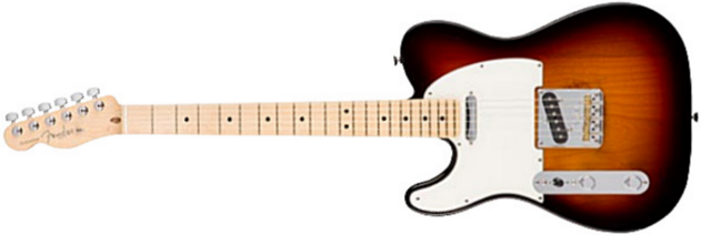Fender Tele American Professional Lh Usa Gaucher 2s Mn - 3-color Sunburst - Guitarra electrica para zurdos - Main picture
