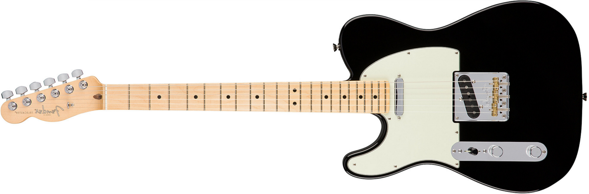 Fender Tele American Professional Lh Usa Gaucher 2s Mn - Black - Guitarra electrica para zurdos - Main picture