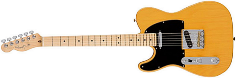 Fender Tele American Professional Lh Usa Gaucher 2s Mn - Butterscotch Blonde - Guitarra electrica para zurdos - Main picture