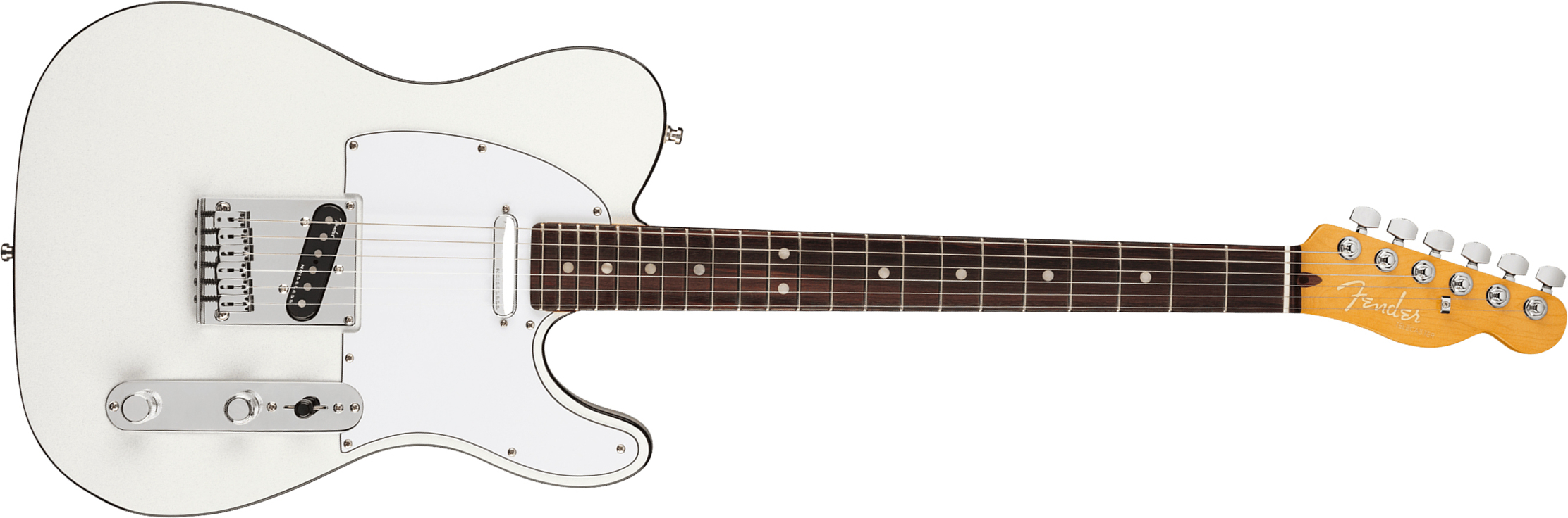 Fender Tele American Ultra 2019 Usa Rw - Arctic Pearl - Guitarra eléctrica con forma de tel - Main picture
