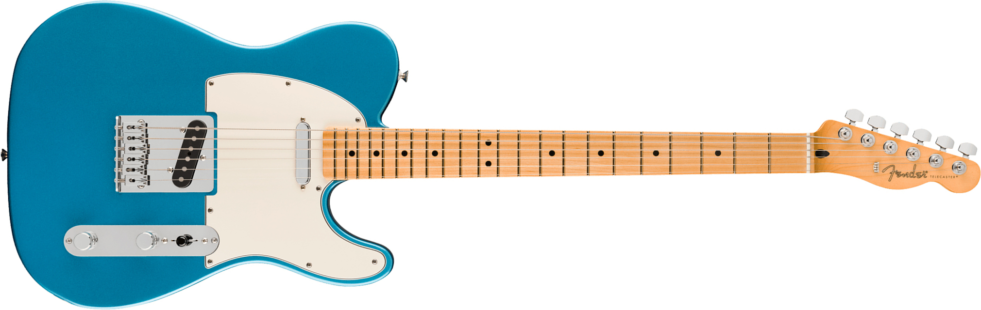 Fender Tele Baritone Player Ii 75th Ann. Mex 2s Ht Mn - Lake Placid Blue - Guitarra eléctrica con forma de tel - Main picture