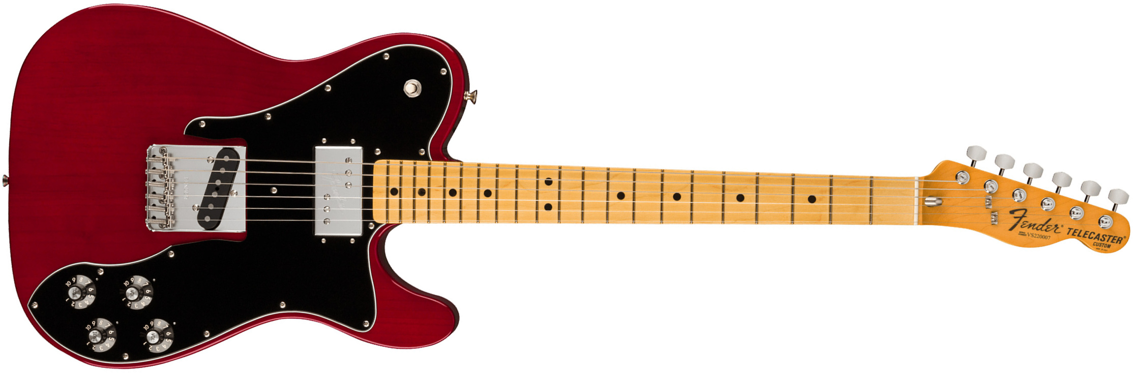 Fender Tele Custom 1977 American Vintage Ii Usa Sh Ht Mn - Wine - Guitarra eléctrica con forma de tel - Main picture