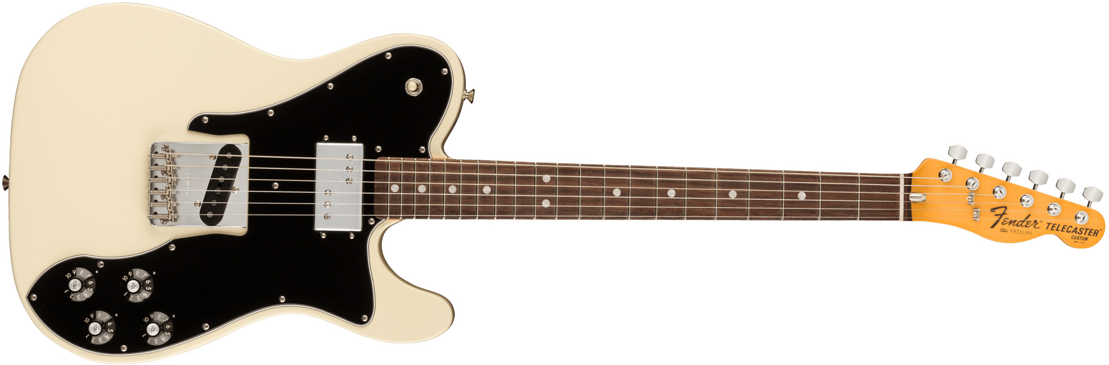 Fender Tele Custom 1977 American Vintage Ii Usa Sh Ht Rw - Olympic White - Guitarra eléctrica con forma de tel - Main picture