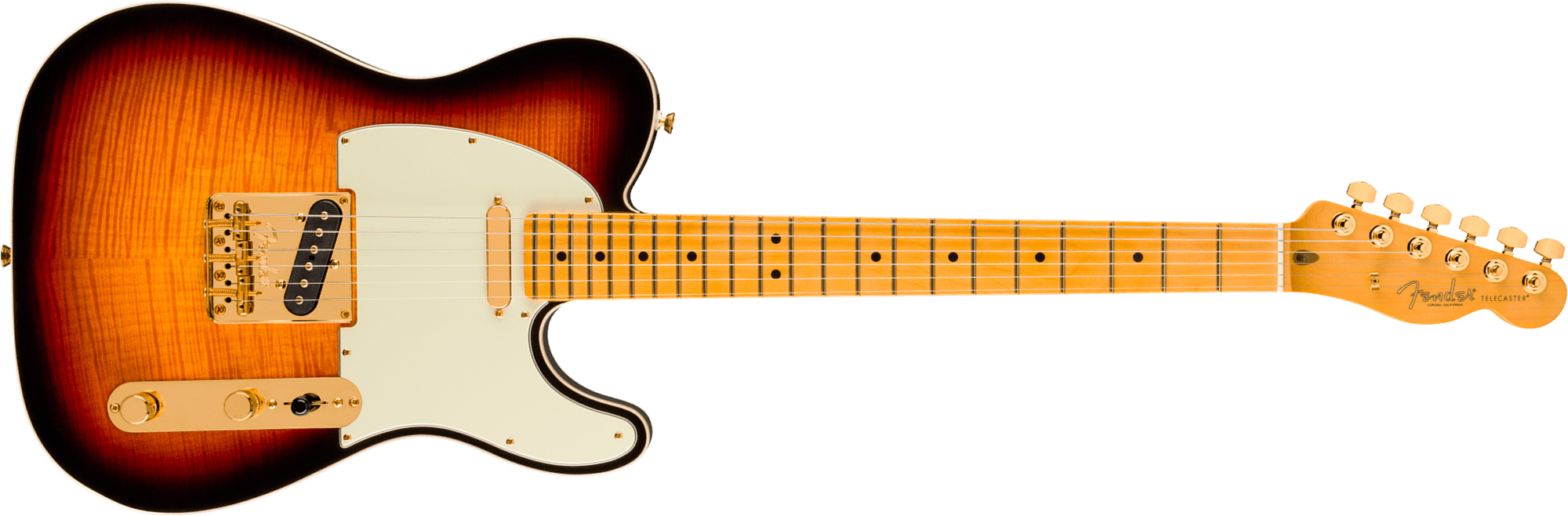Fender Tele Custom American Pro Ii 75th Ann. Usa 2s Ht Mn - 2-color Sunburst - Guitarra eléctrica con forma de tel - Main picture