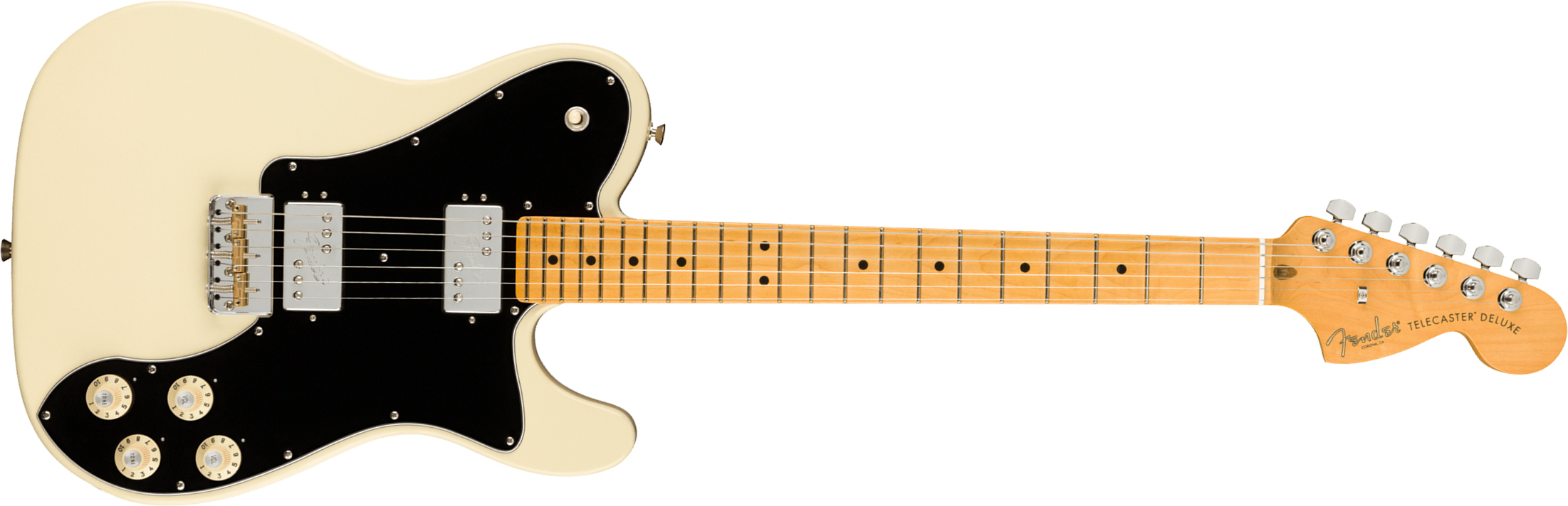 Fender Tele Deluxe American Professional Ii Usa Mn - Olympic White - Guitarra eléctrica con forma de tel - Main picture