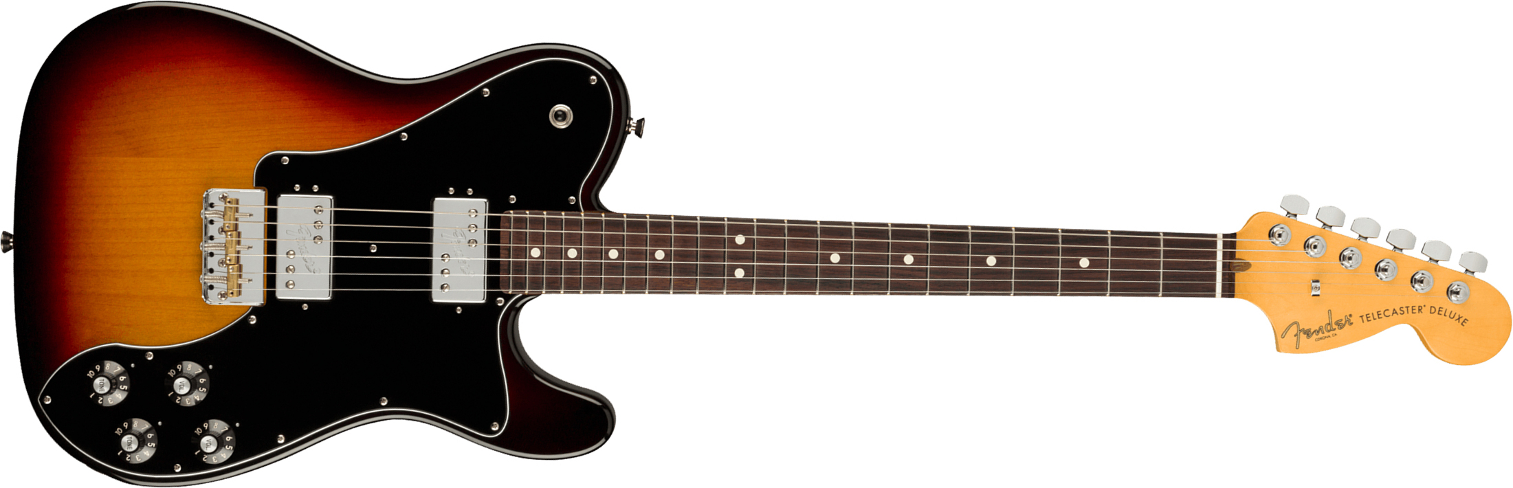 Fender Tele Deluxe American Professional Ii Usa Rw - 3-color Sunburst - Guitarra eléctrica con forma de tel - Main picture