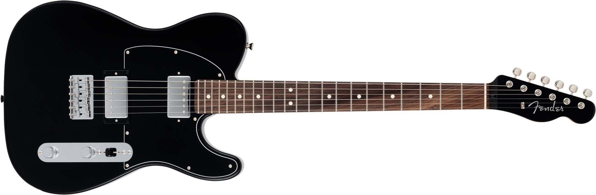 Fender Tele Hybrid Ii Hh Mij Ltd Jap 2h Ht Rw - Black - Guitarra eléctrica con forma de tel - Main picture