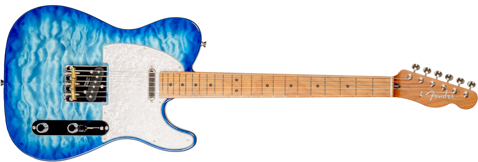 Fender Tele Hybrid Ii Jap 2s Ht Mn - Aqua Blue - Guitarra eléctrica con forma de tel - Main picture