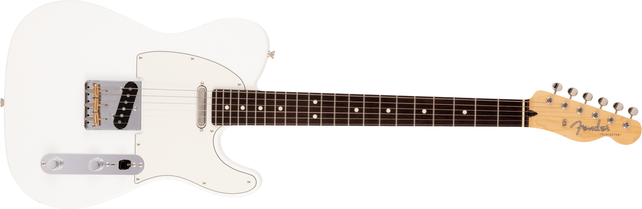 Fender Tele Hybrid Ii Jap 2s Ht Rw - Arctic White - Guitarra eléctrica con forma de tel - Main picture