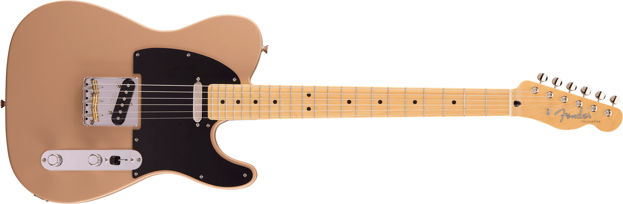 Fender Tele Hybrid Ii Mij Ltd Jap 2s Ht Mn - Sahara Taupe - Guitarra eléctrica con forma de tel - Main picture