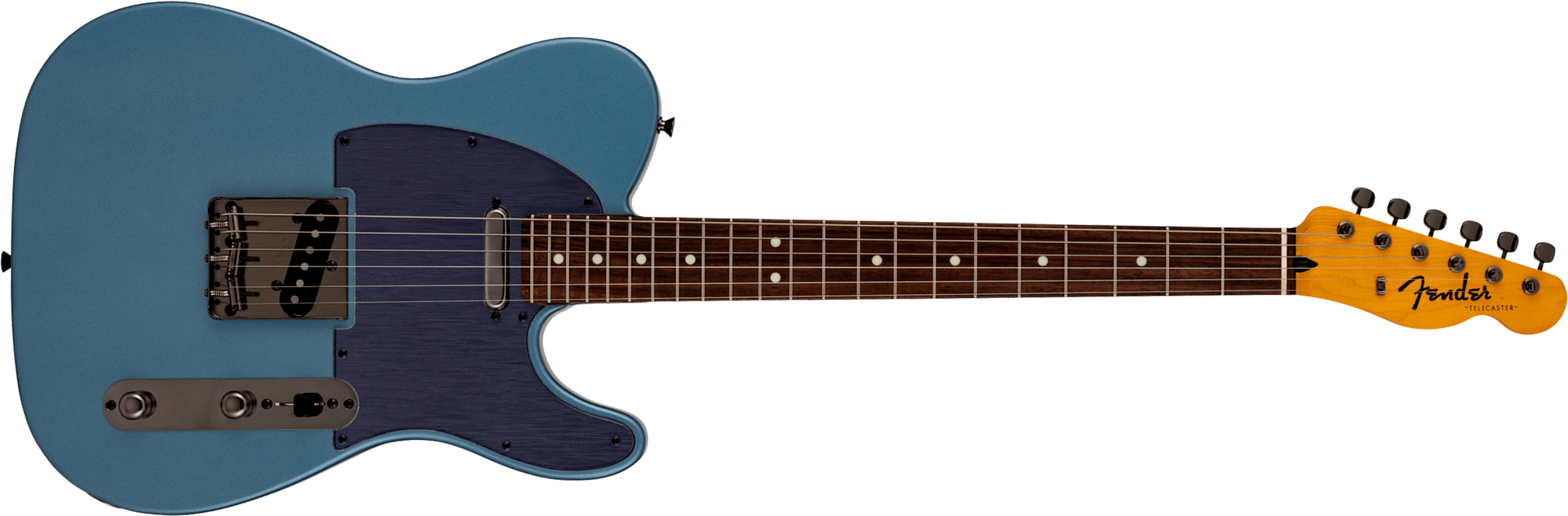 Fender Tele Hybrid Ii Mij Ltd Jap 2s Ht Mn - Matte Aero Blue Satin Metallic - Guitarra eléctrica con forma de tel - Main picture