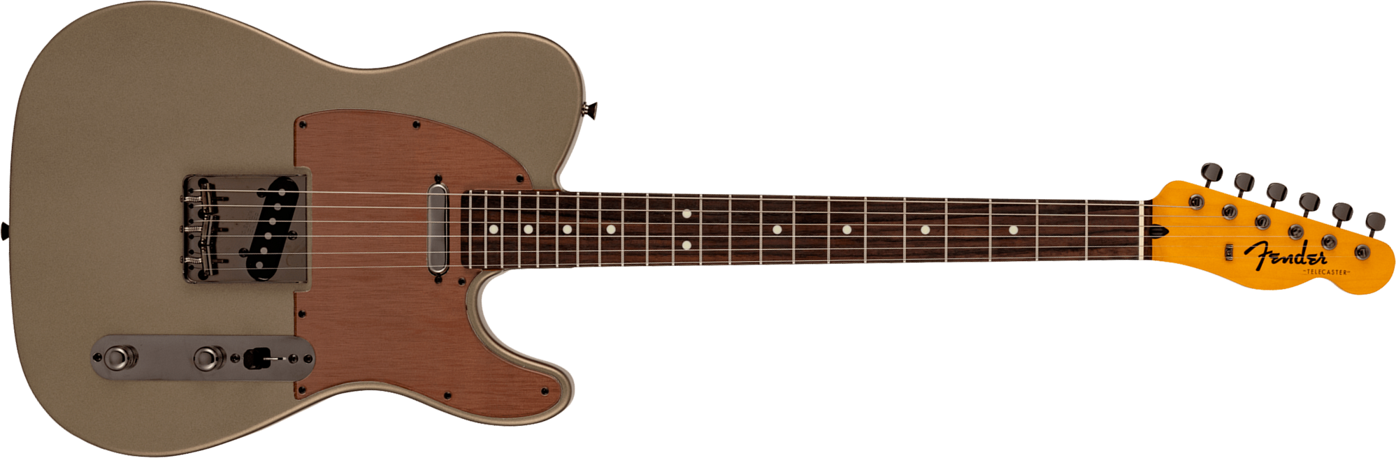 Fender Tele Hybrid Ii Mij Ltd Jap 2s Ht Rw - Matte Champagne Mirage - Guitarra eléctrica con forma de tel - Main picture