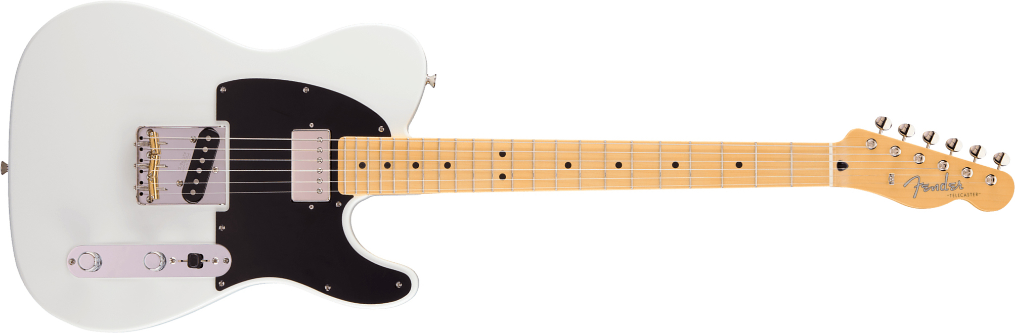 Fender Tele Hybrid Ii Mij Ltd Jap Sh Ht Mn - Arctic White - Guitarra eléctrica con forma de tel - Main picture