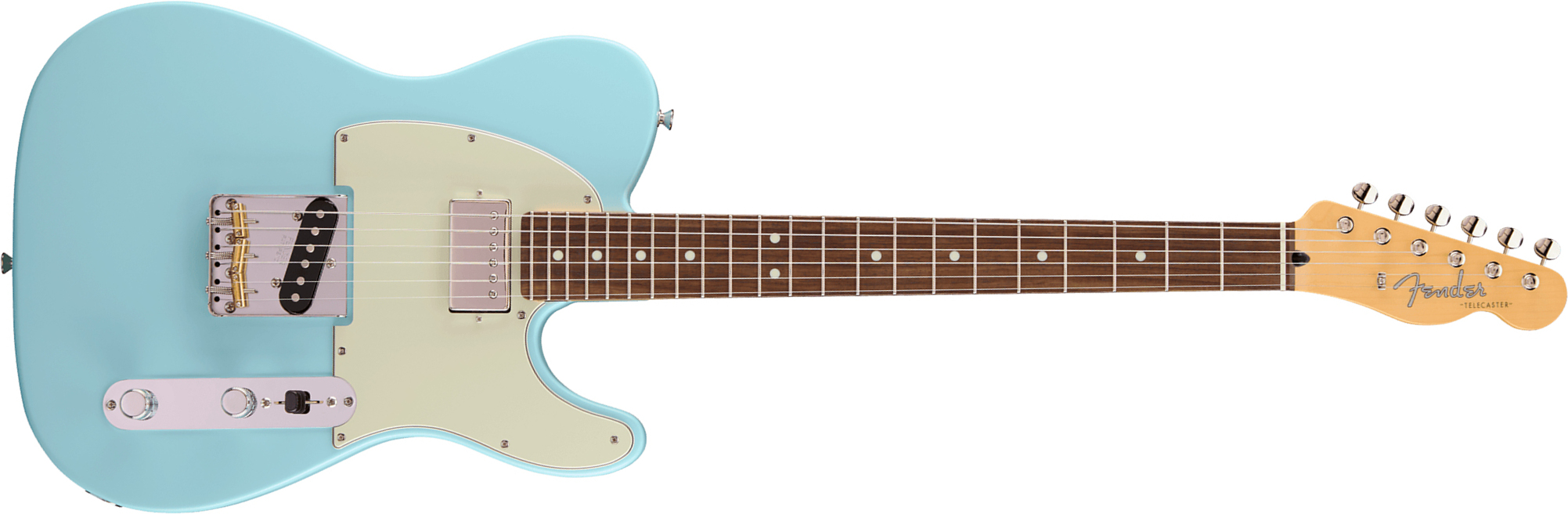 Fender Tele Hybrid Ii Mij Ltd Jap Sh Ht Rw - Daphne Blue - Guitarra eléctrica con forma de tel - Main picture