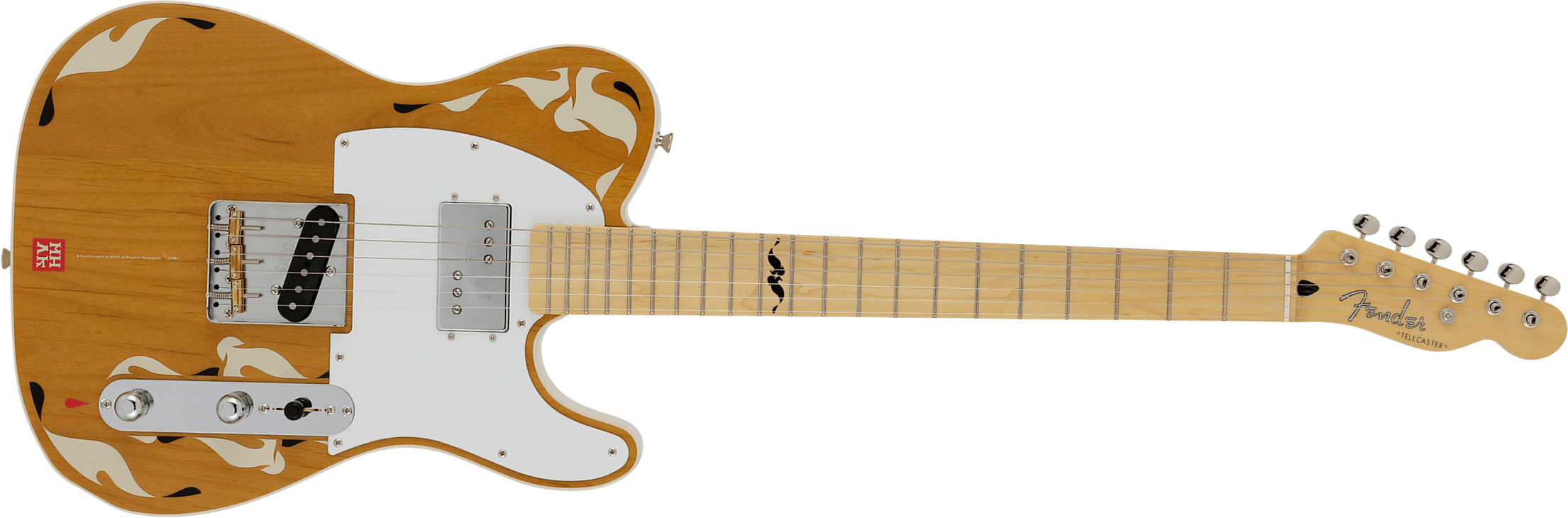 Fender Tele Mhak  Art Gallery Jap Hs Mn - Natural - Guitarra eléctrica con forma de tel - Main picture