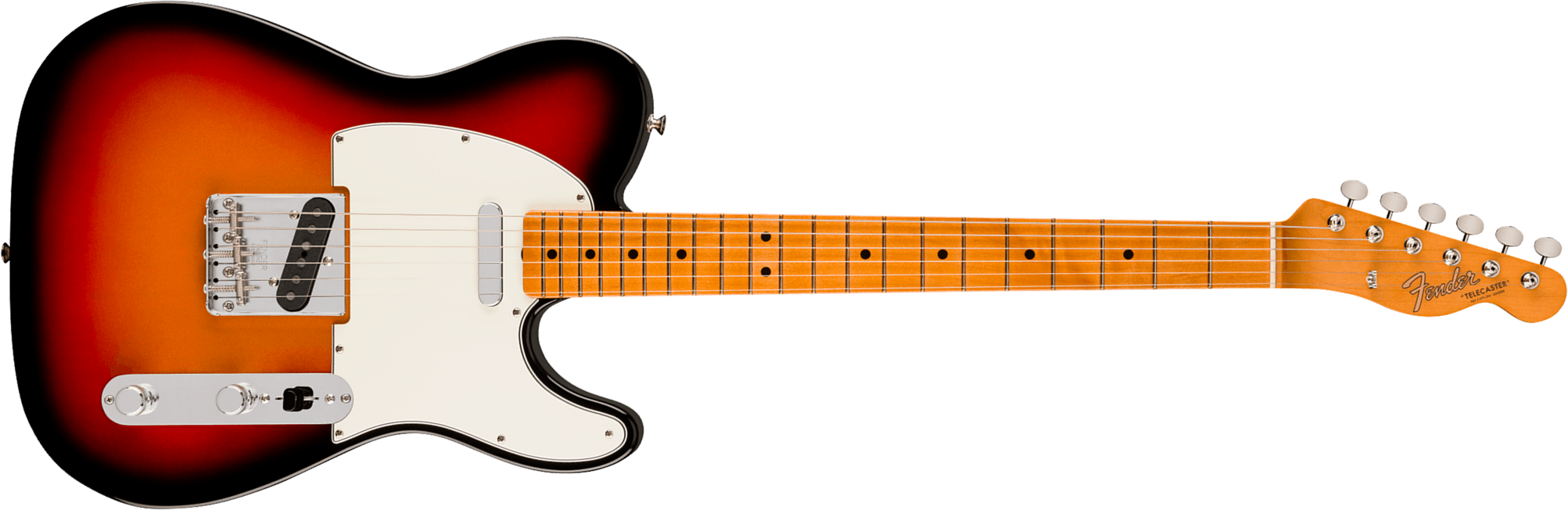 Fender Tele Mid 60s Vintera 3 Mex 2s Ht Mn - 3-color Sunburst - Guitarra eléctrica con forma de tel - Main picture