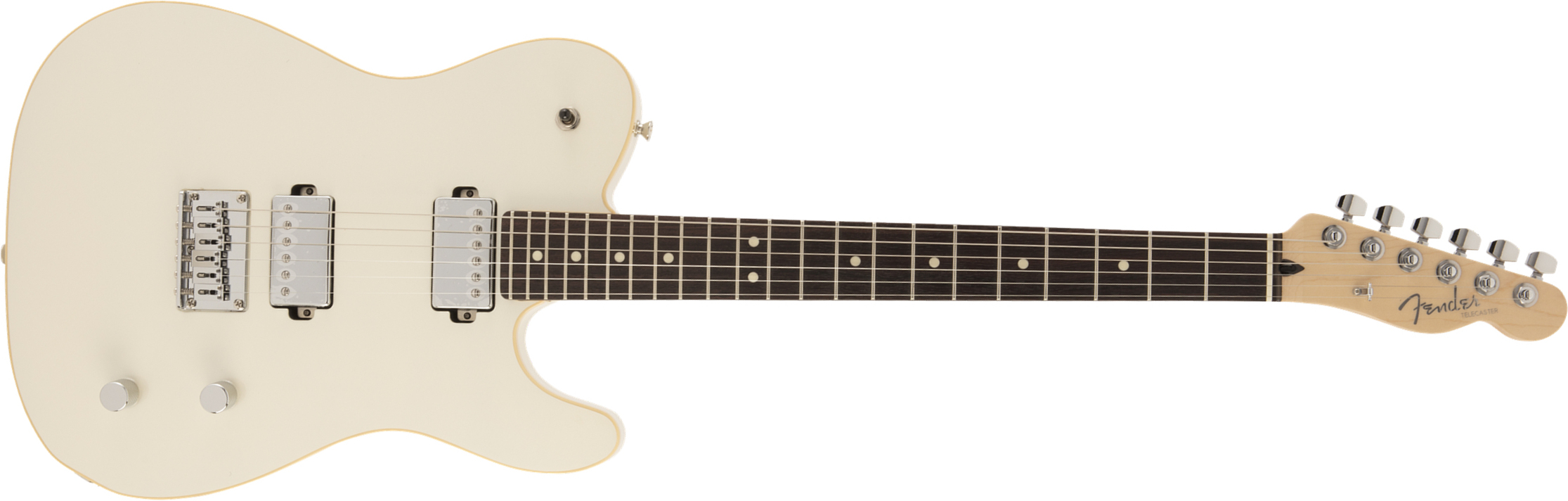 Fender Tele Modern Hh Jap 2h Ht Rw - Olympic Pearl - Guitarra eléctrica con forma de tel - Main picture