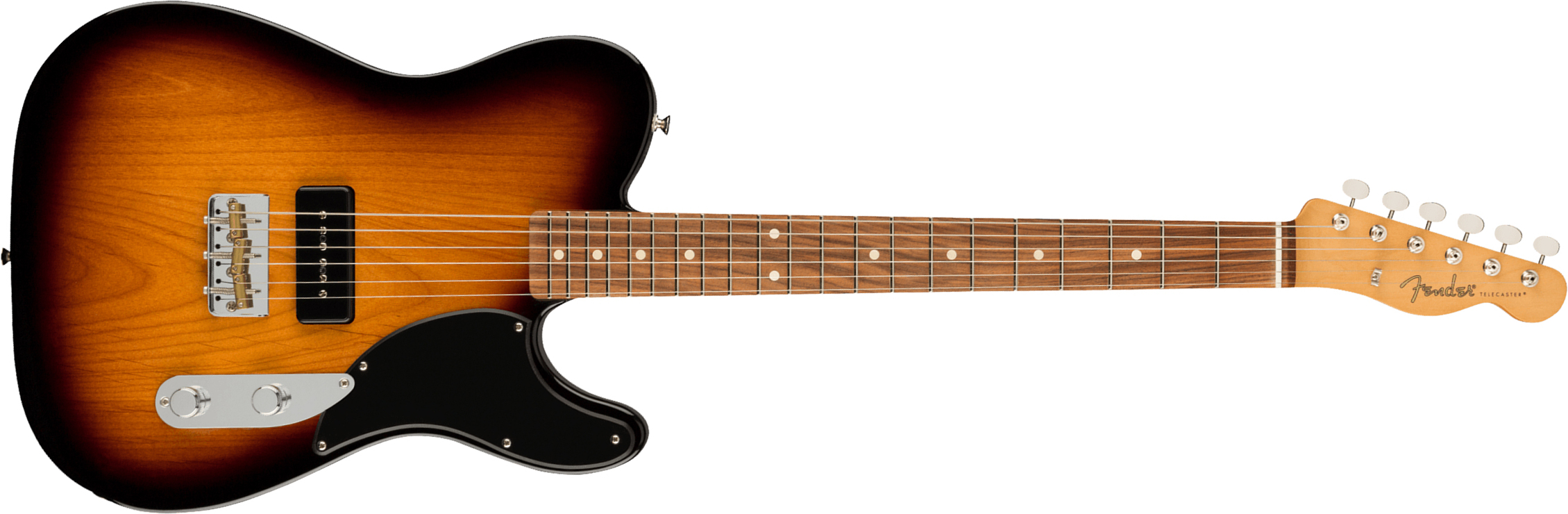 Fender Tele Noventa Mex Pf +housse - 2-color Sunburst - Guitarra eléctrica con forma de tel - Main picture