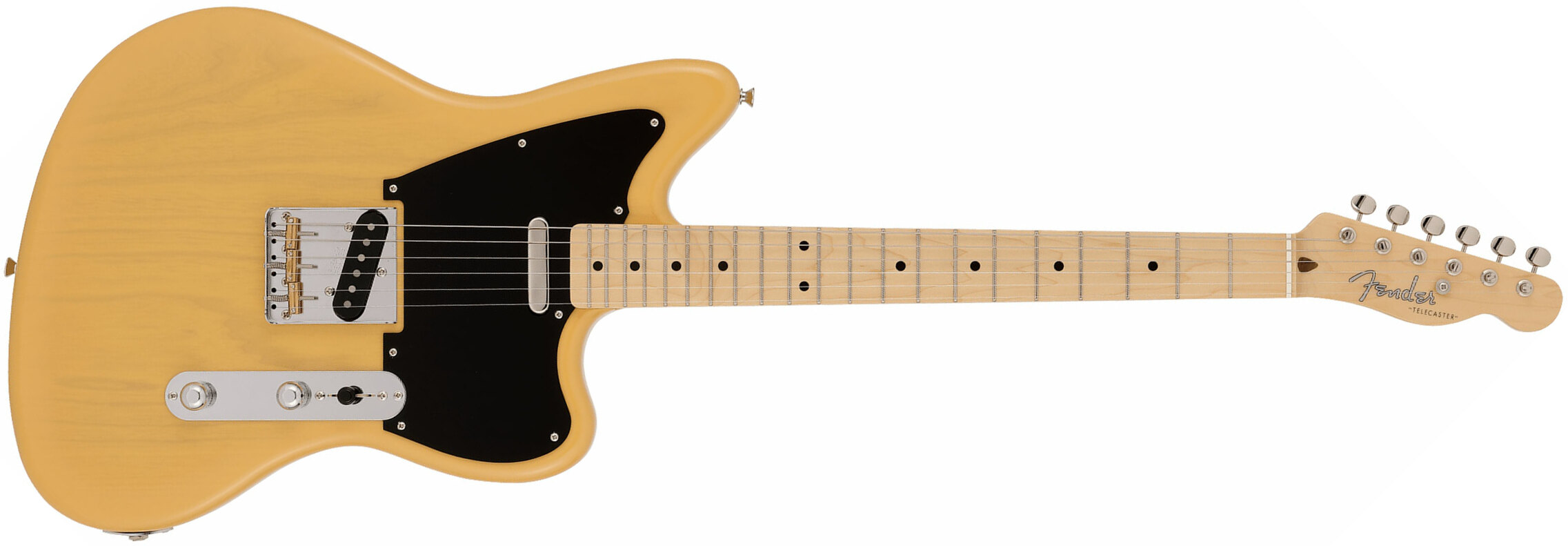 Fender Tele Offset Ltd Jap 2s Ht Mn - Butterscotch Blonde - Guitarra electrica retro rock - Main picture