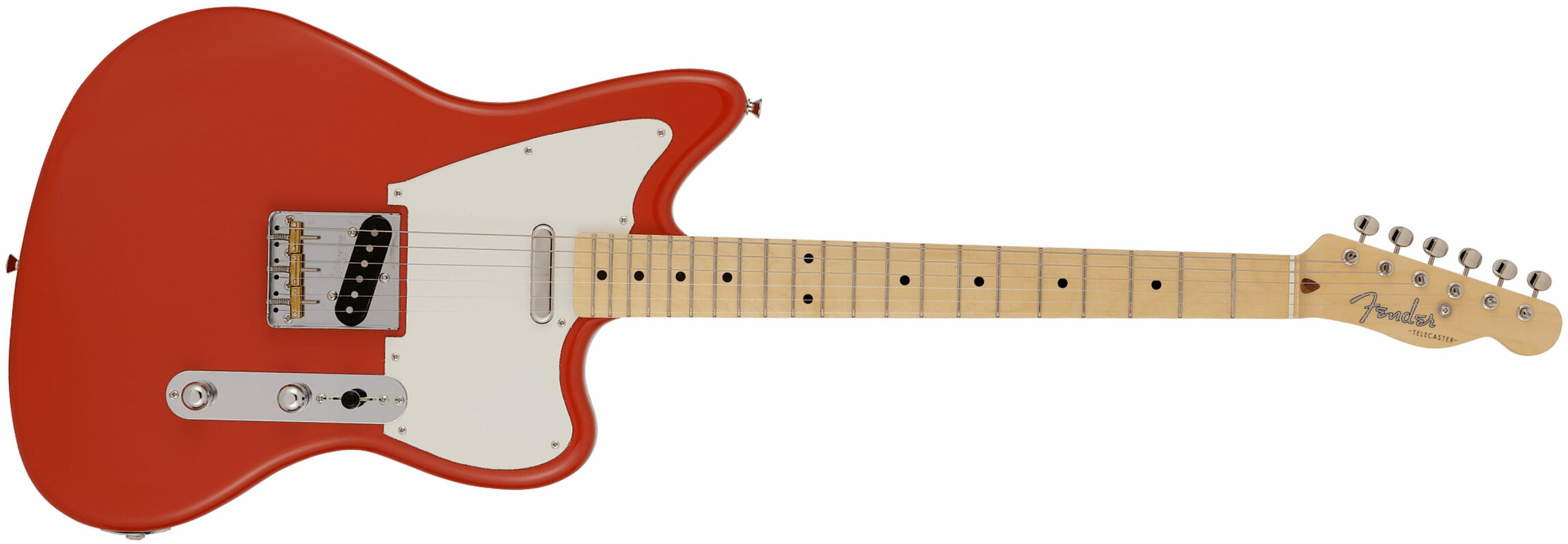 Fender Tele Offset Ltd Jap 2s Ht Mn - Fiesta Red - Guitarra electrica retro rock - Main picture