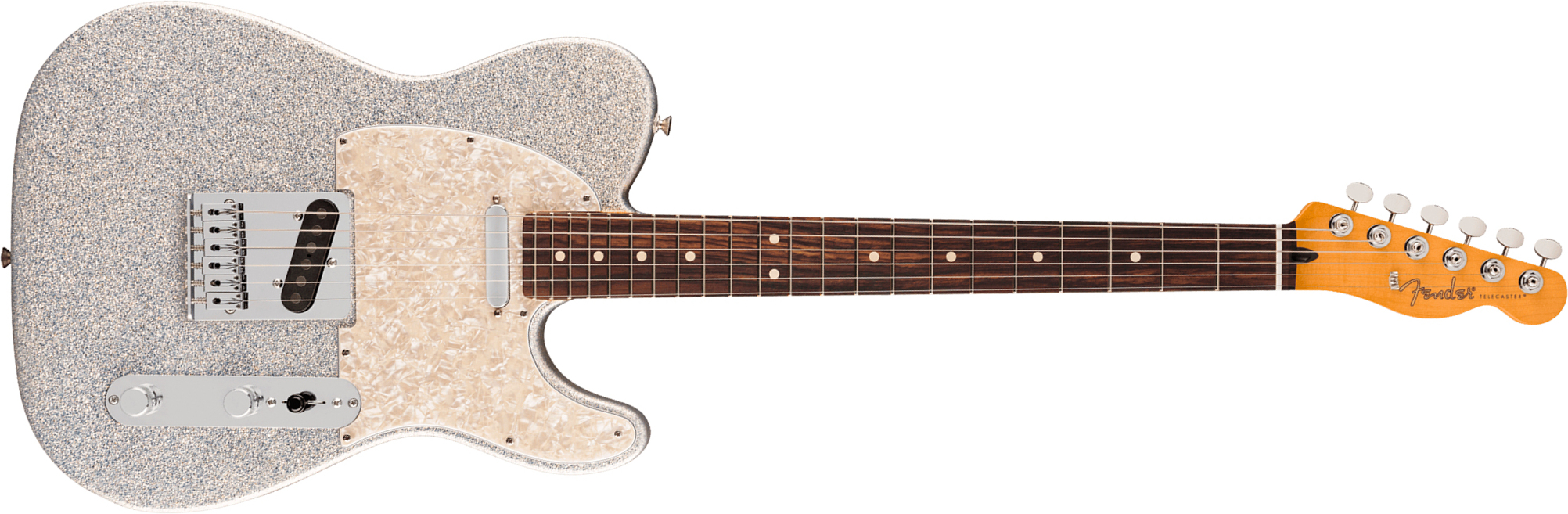 Fender Tele Player Ii 75th Ann. Mex 2s Ht Rw - Diamond Dust Sparkle - Guitarra eléctrica con forma de tel - Main picture
