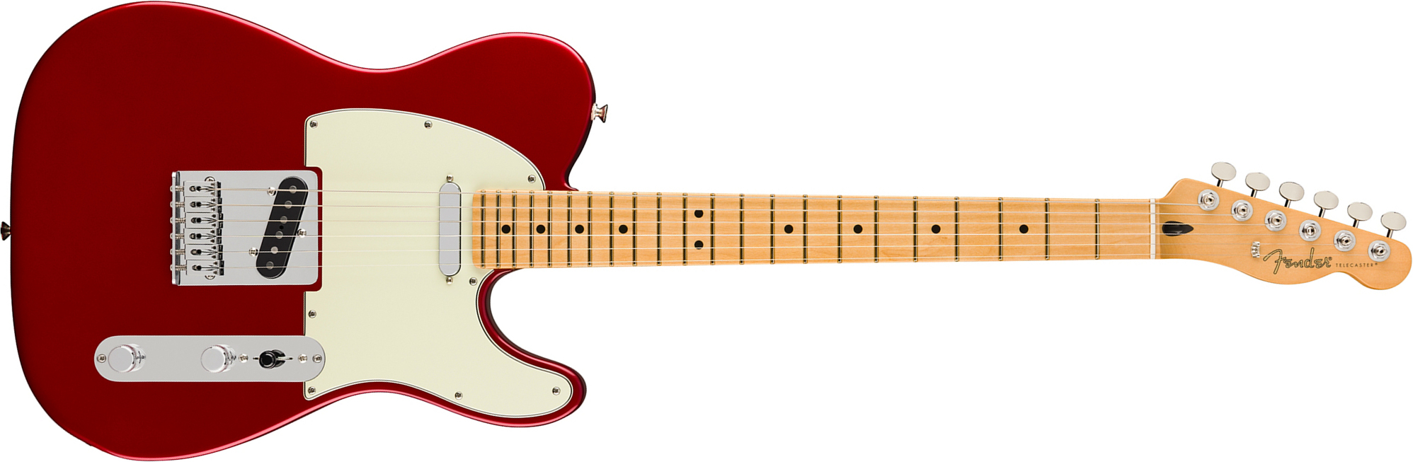 Fender Tele Player Ii 75th Anniversary Mex Ht 2s Mn - Candy Apple Red - Guitarra eléctrica con forma de tel - Main picture