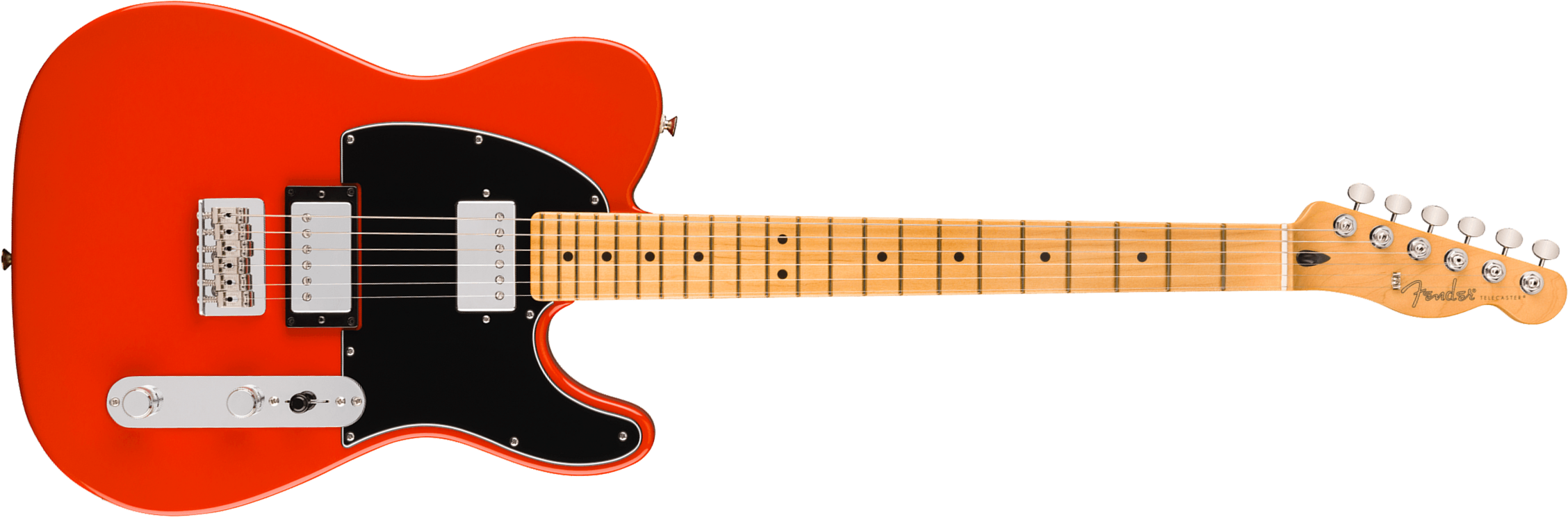 Fender Tele Player Ii Hh Mex 2h Ht Mn - Coral Red - Guitarra eléctrica con forma de tel - Main picture