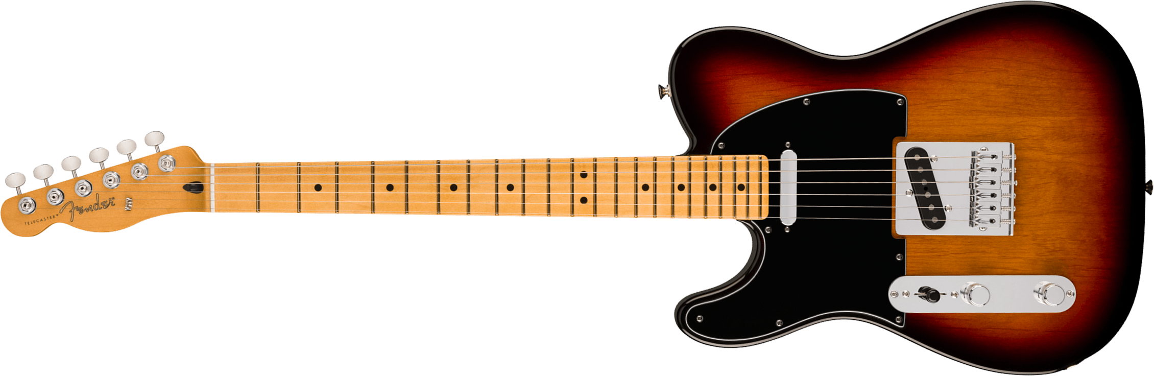 Fender Tele Player Ii Lh Mex Aulne Gaucher 2s Ht Mn - 3-color Sunburst - Guitarra eléctrica con forma de tel - Main picture