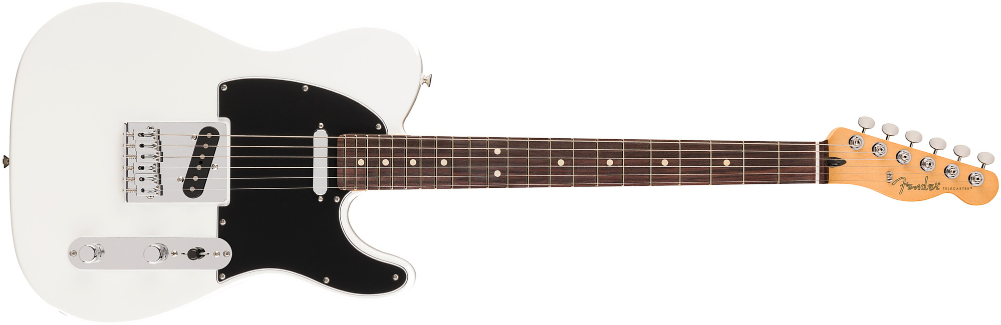 Fender Tele Player Ii Mex Aulne 2s Ht Rw - Polar White - Guitarra eléctrica con forma de tel - Main picture