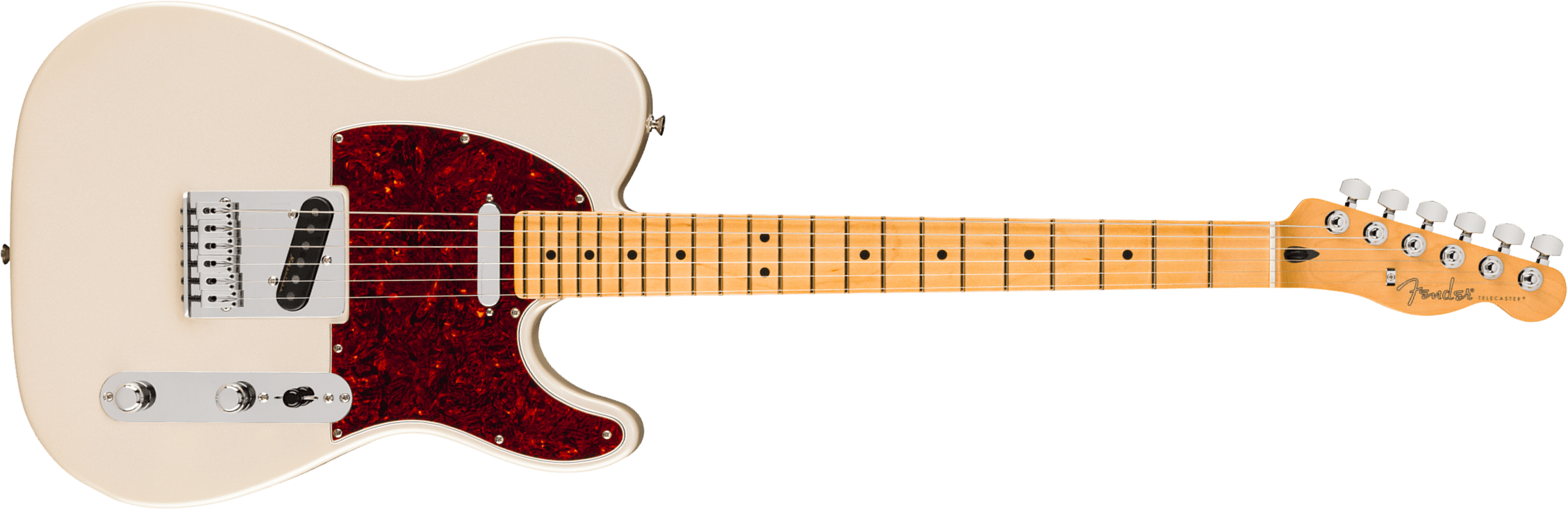 Fender Tele Player Ii Modified Mex 2s Ht Mn - Olympic Pearl - Guitarra eléctrica con forma de tel - Main picture