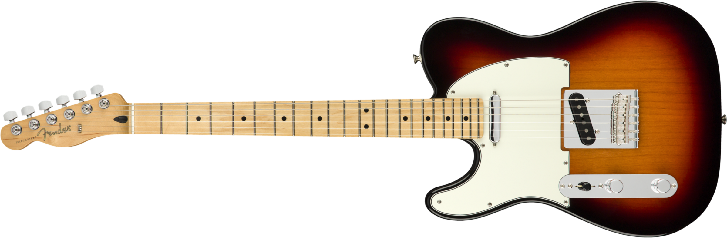 Fender Tele Player Lh Gaucher Mex Ss Mn - 3-color Sunburst - Guitarra electrica para zurdos - Main picture