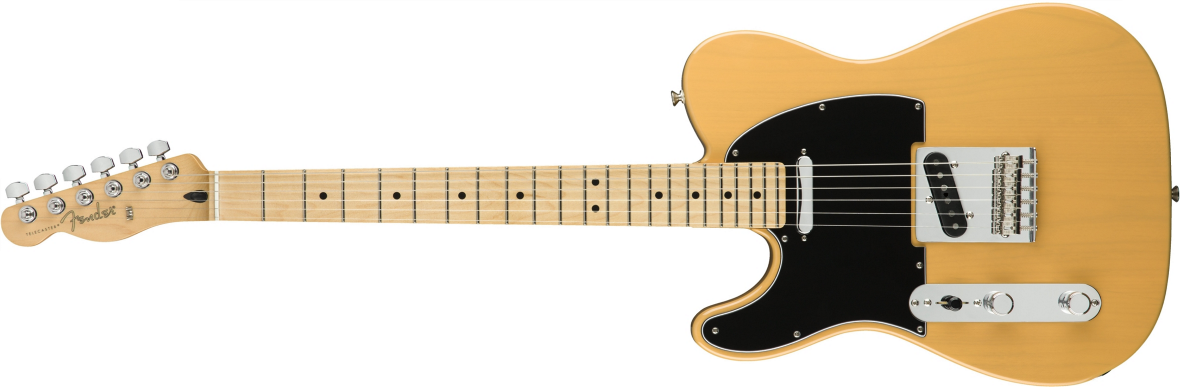 Fender Tele Player Lh Gaucher Mex 2s Mn - Butterscotch Blonde - Guitarra electrica para zurdos - Main picture