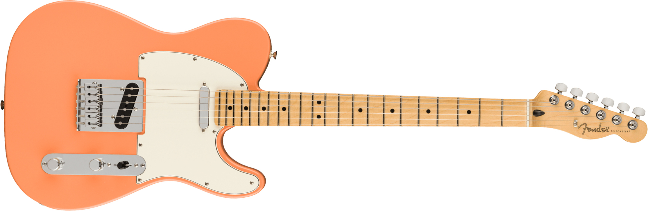 Fender Tele Player Ltd Mex 2s Ht Mn - Pacific Peach - Guitarra eléctrica con forma de tel - Main picture